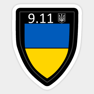 9.11 Ukraine Flag I Stand With Ukraine Ukrainian Flag Sticker